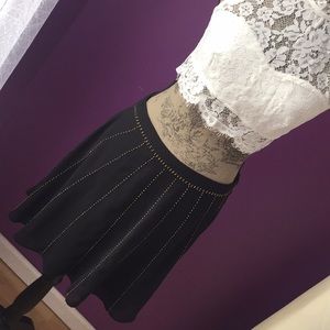 Black skirt with gold detail large